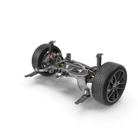 Sports Car Back Suspension Assembly PNG & PSD Images
