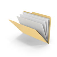 File Folder And Papers PNG & PSD Images