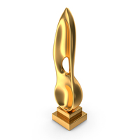 Gold Modern Decorative Abstract Figurine PNG & PSD Images
