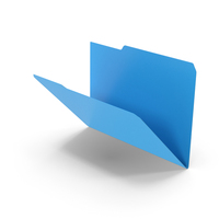 Blue File Folder PNG & PSD Images
