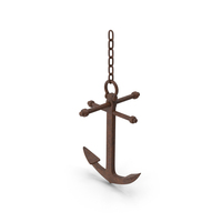 Rusty Anchor With Chain PNG & PSD Images