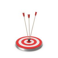 Arrows Hitting Red Target PNG & PSD Images