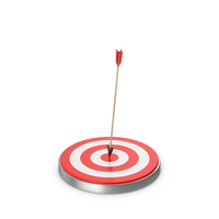 Arrow Hitting Red Target PNG & PSD Images