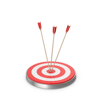 Arrows Hitting Red Target PNG & PSD Images