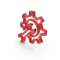 Gear And Wrench Outline Icon PNG & PSD Images