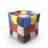 Eco-Leather Pouf Coloured PNG & PSD Images