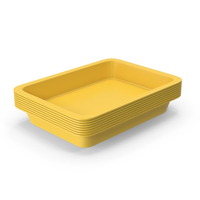 Stacked Yellow Food Packages PNG & PSD Images