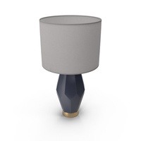 Faceted Stone Table Lamp PNG & PSD Images