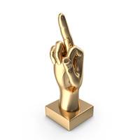 Figurine Gold Hand PNG & PSD Images