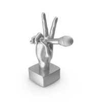 Hand With A Microphone Figurine PNG & PSD Images