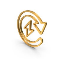 Gold Energy Recharge Icon PNG & PSD Images