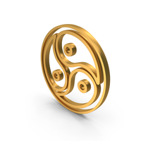 Out Line Bdsm Emblem Icon Gold PNG & PSD Images