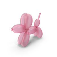 Pink Balloon Dog PNG & PSD Images