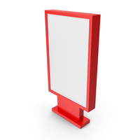 Red Advertising Billboard PNG & PSD Images