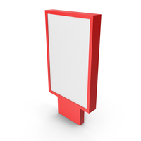 Red Advertising Billboard PNG & PSD Images