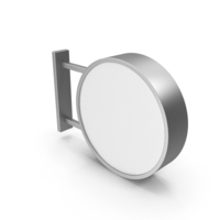 Silver Round Signboard PNG & PSD Images