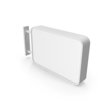 White Signboard PNG & PSD Images