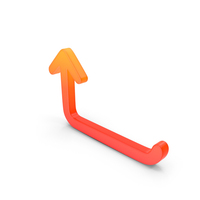 curve left to up icon Symbol Glo PNG & PSD Images
