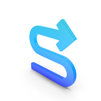 Curved Arrow Right Symbol PNG & PSD Images
