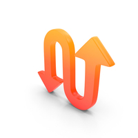 Curved arrow Symbol Glo PNG & PSD Images