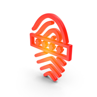 Fingerprint And Password Access Symbol PNG & PSD Images