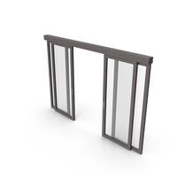 Black Open Sliding Door PNG & PSD Images