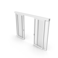White Open Sliding Door PNG & PSD Images