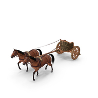Roman Chariot With Horses Fur PNG & PSD Images