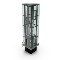 Glass Elevator Chrome PNG & PSD Images