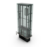 Cargo Glass Elevator Chrome PNG & PSD Images