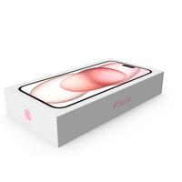 Apple iPhone 15 Pink Retail Box PNG & PSD Images