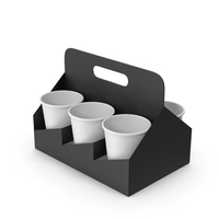 Drink Cup Black Carrier PNG & PSD Images