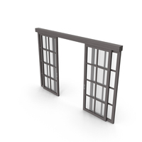 Black Open Sliding Door PNG & PSD Images
