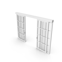 White Open Sliding Door PNG & PSD Images
