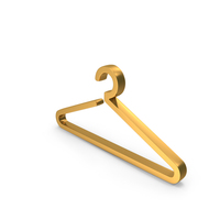 Cloth Hanger Icon Gold PNG & PSD Images