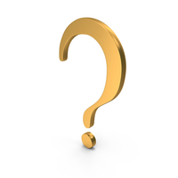 Gold Question Mark Icon PNG & PSD Images