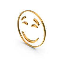 Gold Smile Icon PNG & PSD Images