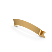 Gold Ribbon Banner PNG & PSD Images