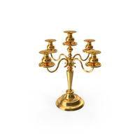 Gold Candle Holder PNG & PSD Images
