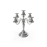 Candle Holder Silver PNG & PSD Images