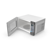 Microwave Oven With Open Door PNG & PSD Images