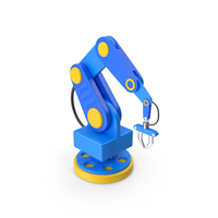 Assembling Robot Cartoon Blue PNG & PSD Images