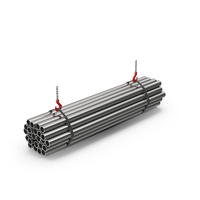 Red Crane Hook Lifting Steel Pipes PNG & PSD Images