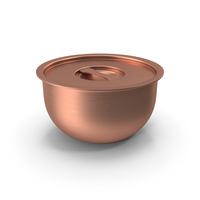 Bronze Steamed Eggs Bowl With Lid Closed PNG & PSD Images