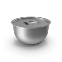 Silver Steamed Eggs Bowl With Lid Closed PNG & PSD Images