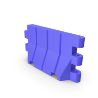 Blue Plastic Road Barrier PNG & PSD Images