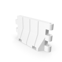 White Plastic Road Barrier PNG & PSD Images