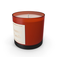 Red Scented Candle PNG & PSD Images
