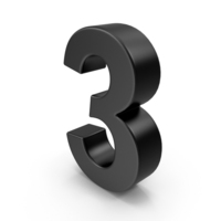 Number 3 PNG & PSD Images