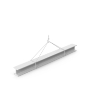Monochrome Crane Hook Lifting Industrial Beam PNG & PSD Images